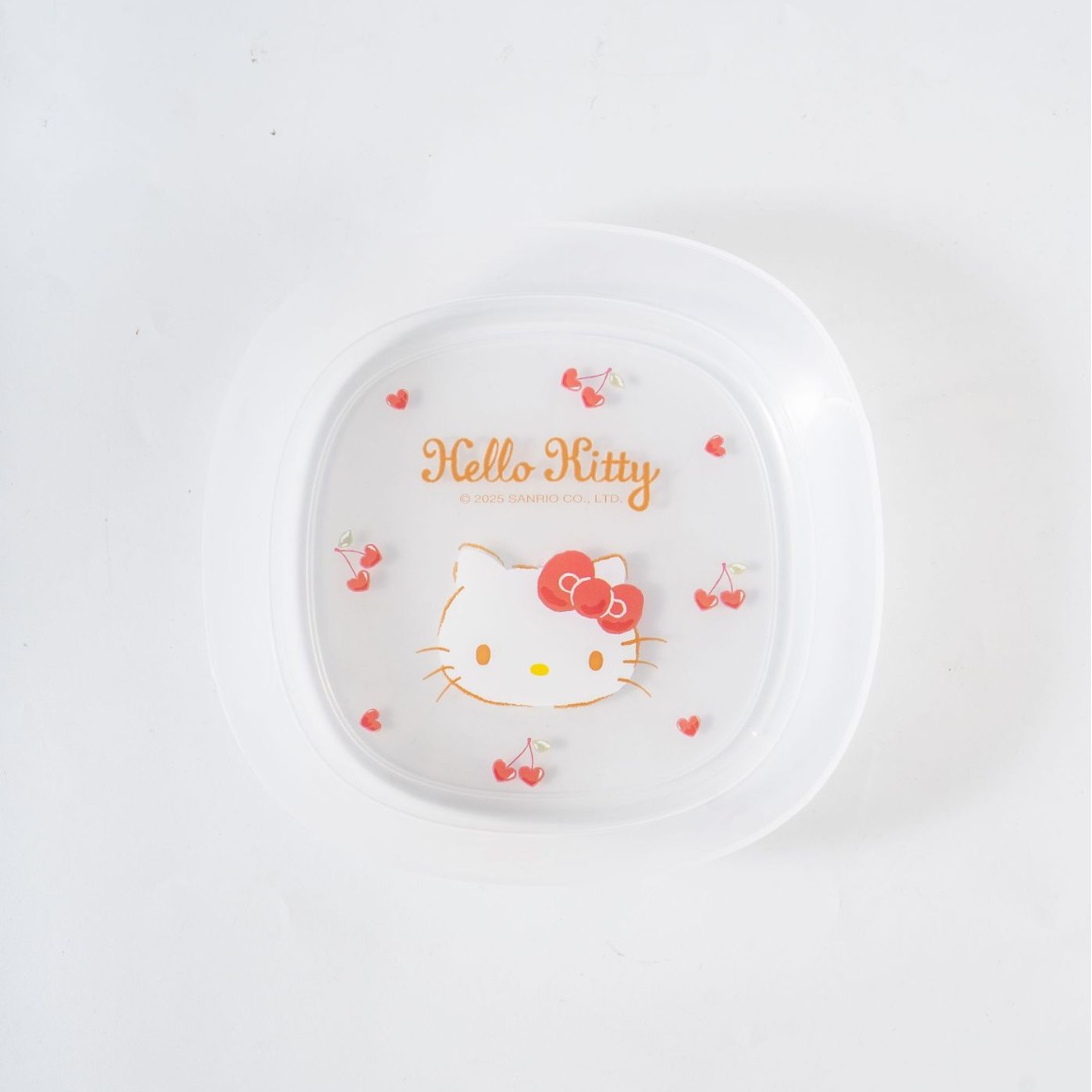 Sanrio Official Transparent Plate Dopamine Bone Plate Table Trash Plate Bone Plate Cartoon Plastic Small Plate