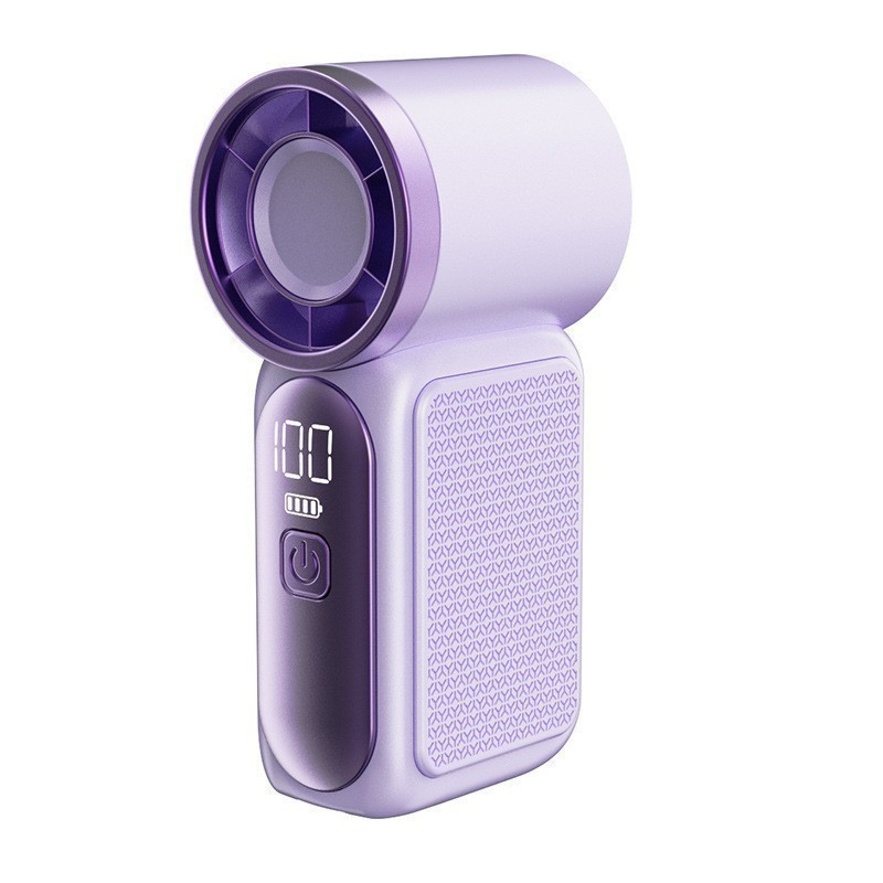 Digital Display Turbo Handheld Small Fan Portable USB Charging Strong Wind Outdoor Cooling Silent x688 Portable Fan