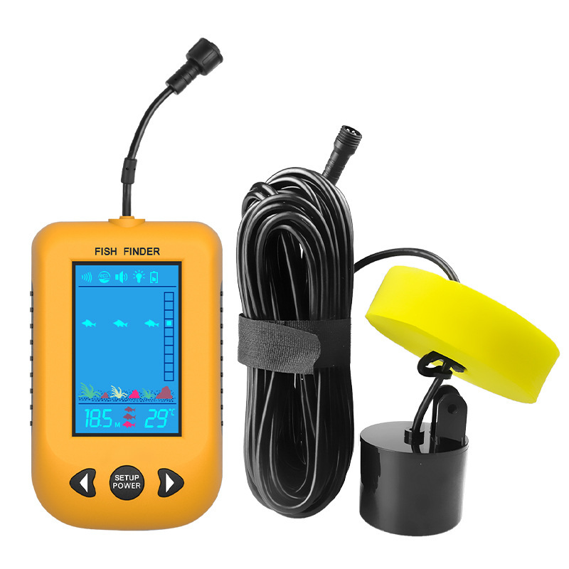 Erchang Sonar Fish Finder Smart Night Fishing Color HD Wired Ultrasonic Detector Fish Finder