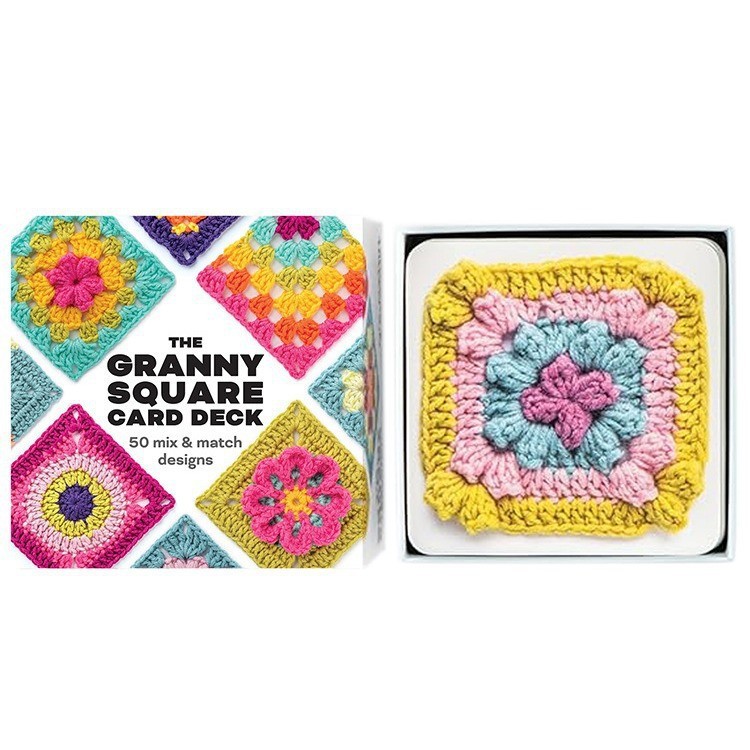 2026 The Granny Square Card Deck DIY Grandma Knitting Card Pattern Set