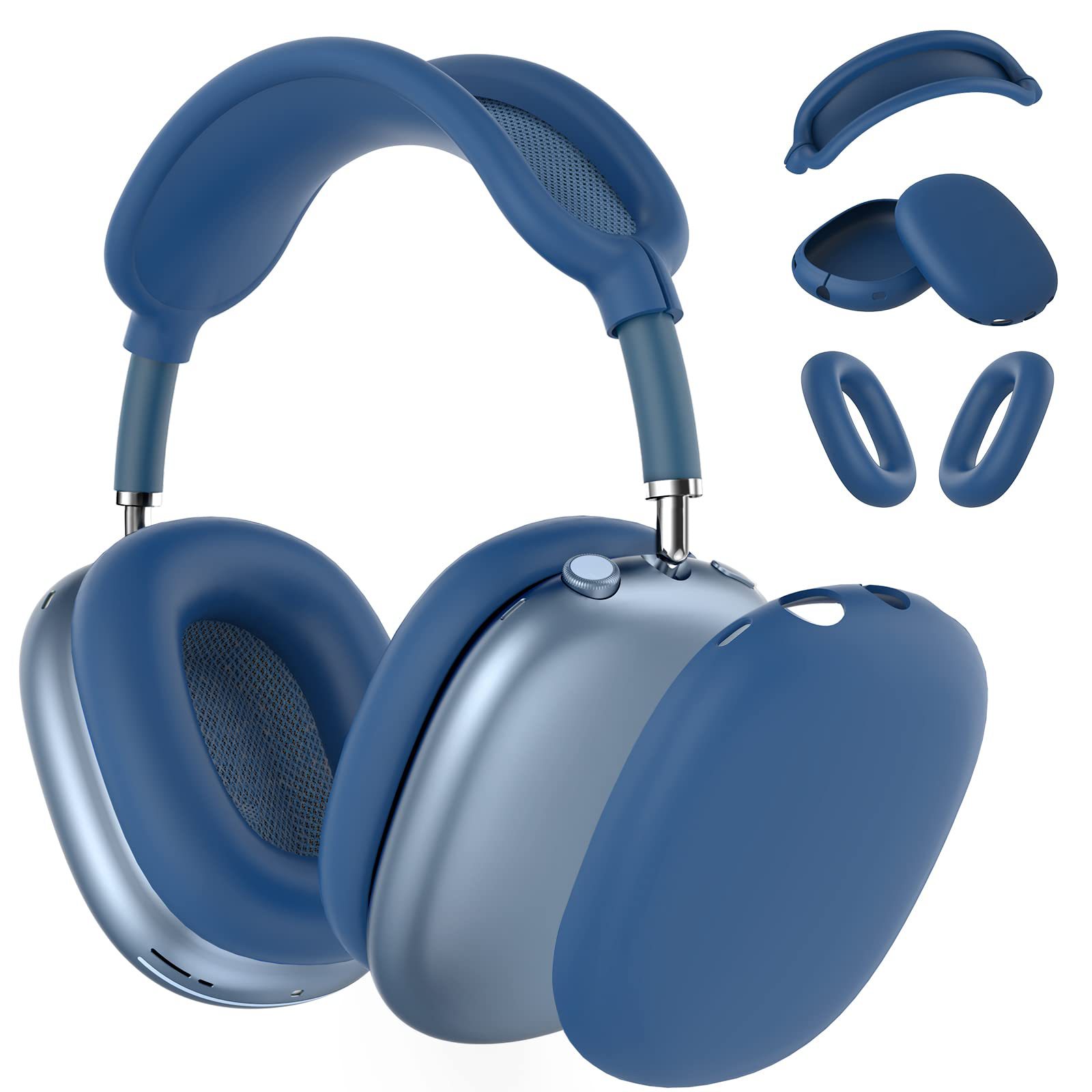 深蓝色三件套（外壳+耳帽+头梁） · AirPods Max
