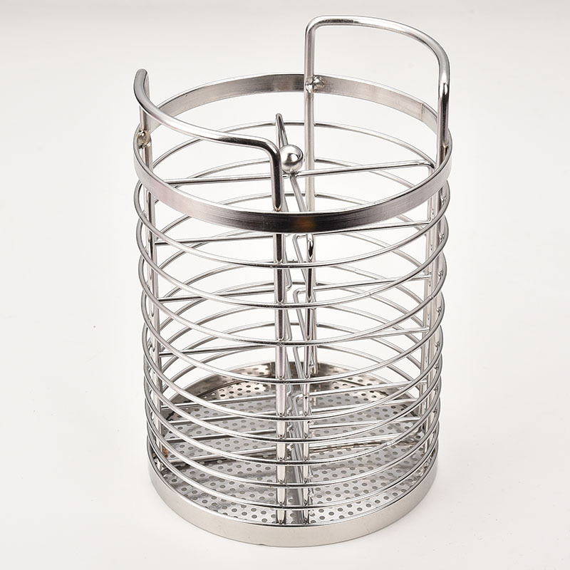 Stainless Steel Chopstick Basket Drain Basket Mesh Basket Kitchen Storage Utensil Rack Home Disinfection Cabinet Chopstick Box