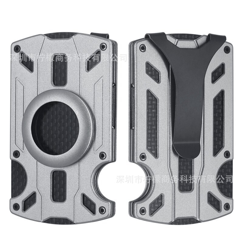 New Aluminum Alloy Card Holder RFID Anti-theft Card Clip Metal Air Tag Ultra-thin Men's Wallet
