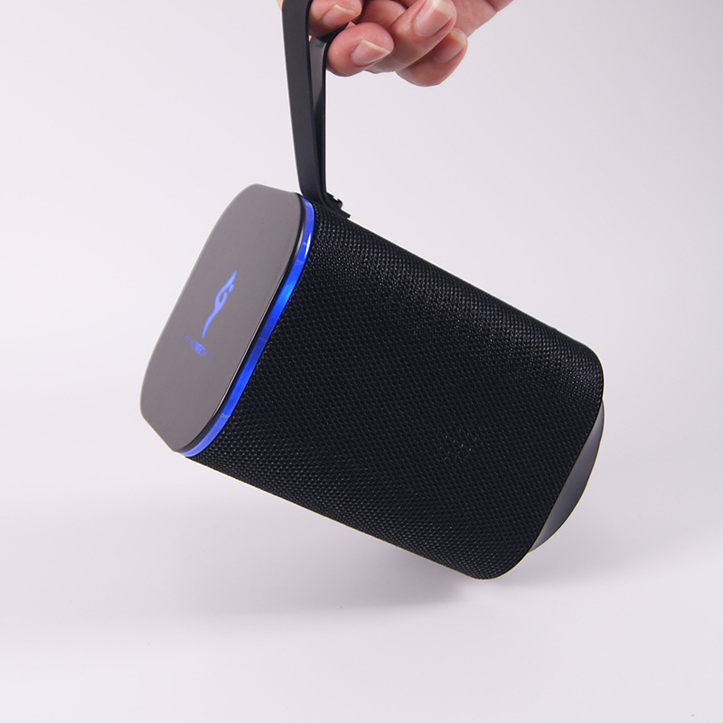 Custom-Molded RGB Laser-Engraved, Illuminated, Outdoor-Rated, Waterproof Subwoofer with Handle—Compact Speaker with Resonance, Designed for Home Use—Bluetooth Speaker