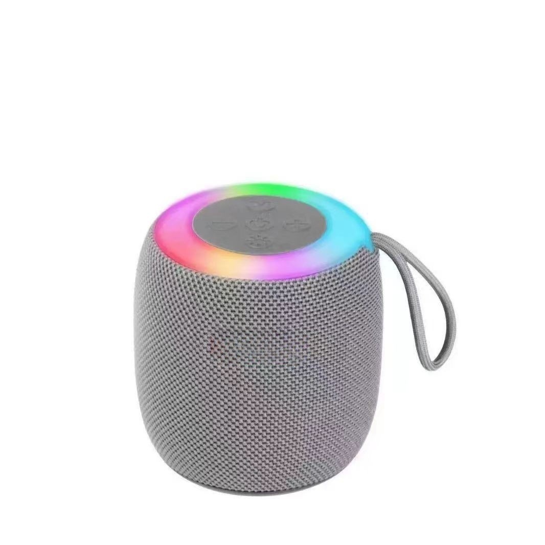 new product 309 wireless Bluetooth audio colorful atmosphere night light outdoor portable mini fabric small subwoofer sound