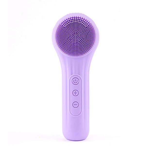 Waterproof Silicone Ultrasonic Facial Massage Beauty Instrument for Cleaning, Hot Compress, Skin Care, Face Cleanser