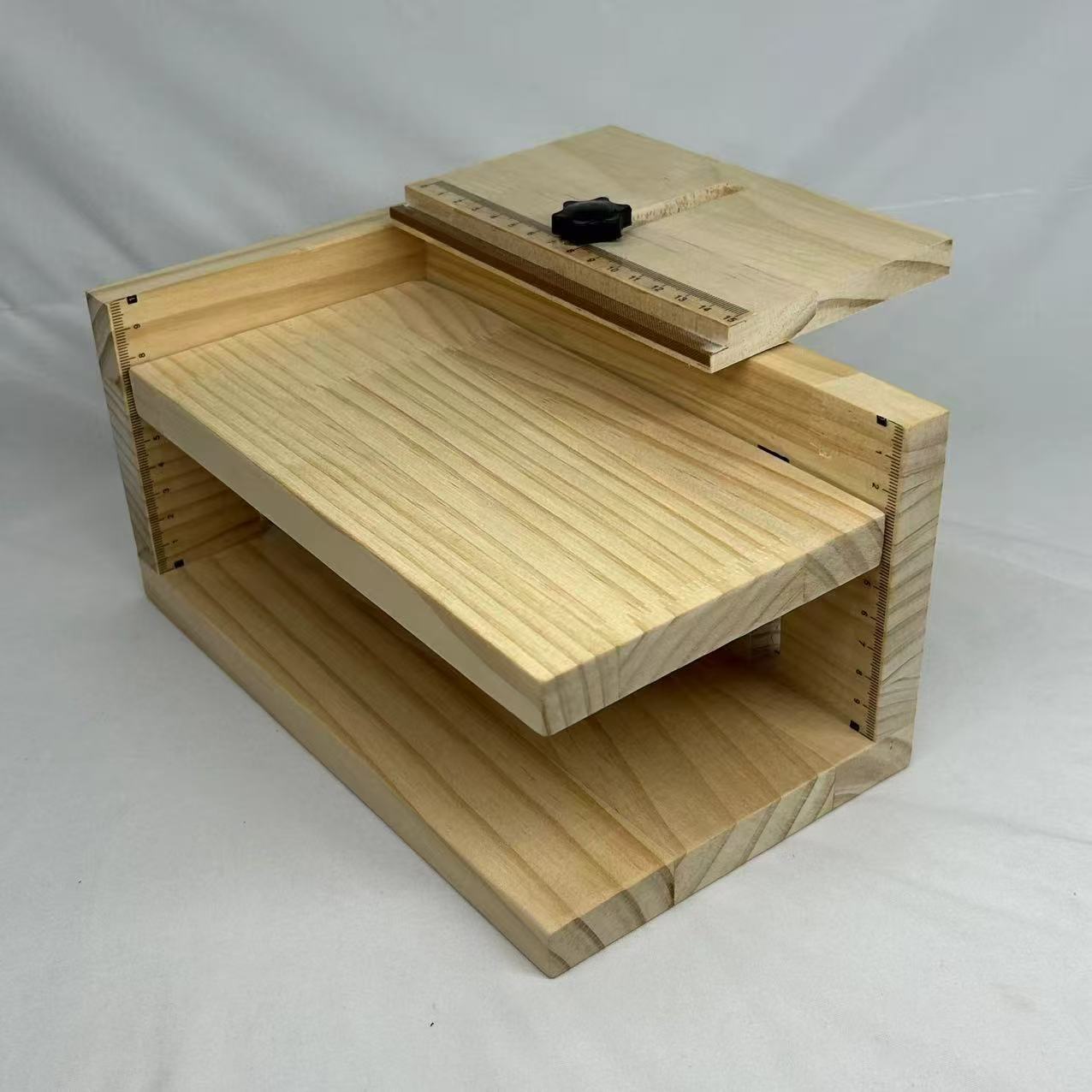 Solid wood household solid oak manual labeling positioning bottle avoid wrinkling label auxiliary fixing tool