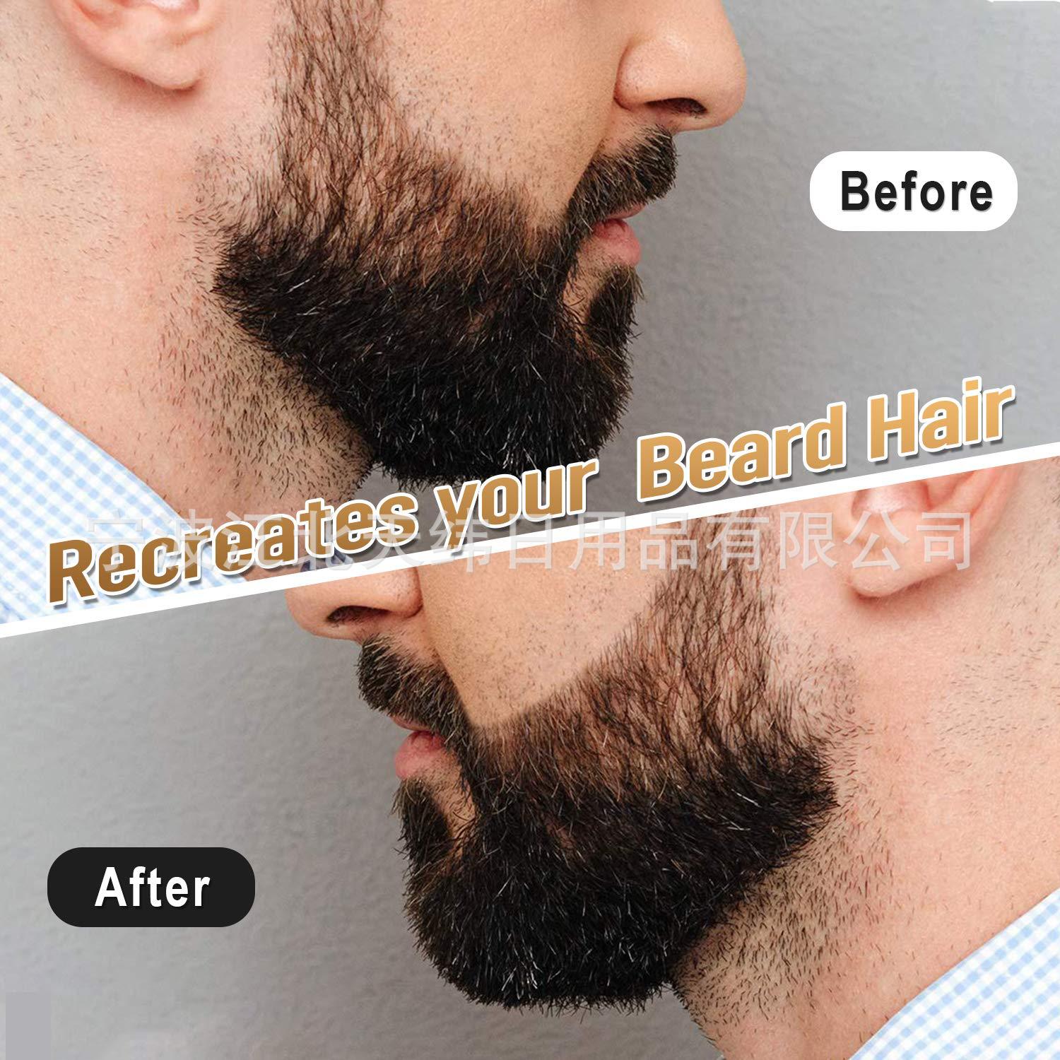 Four-Prong Beard Pen Mustache Pen Filling Pen Beard Brush Own Formula (New Mold Won't Dry Ink