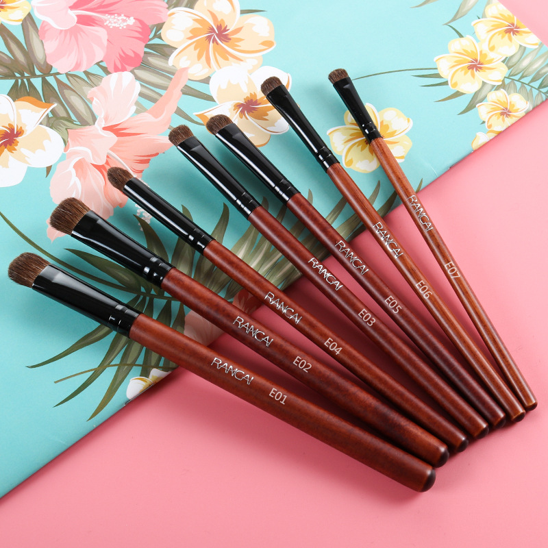 Single Pure Horse Hair Eyeshadow Brush Detail Blending Brush Eye Makeup Brush Portable Large Soft Animal Hair Eyeshadow Brush