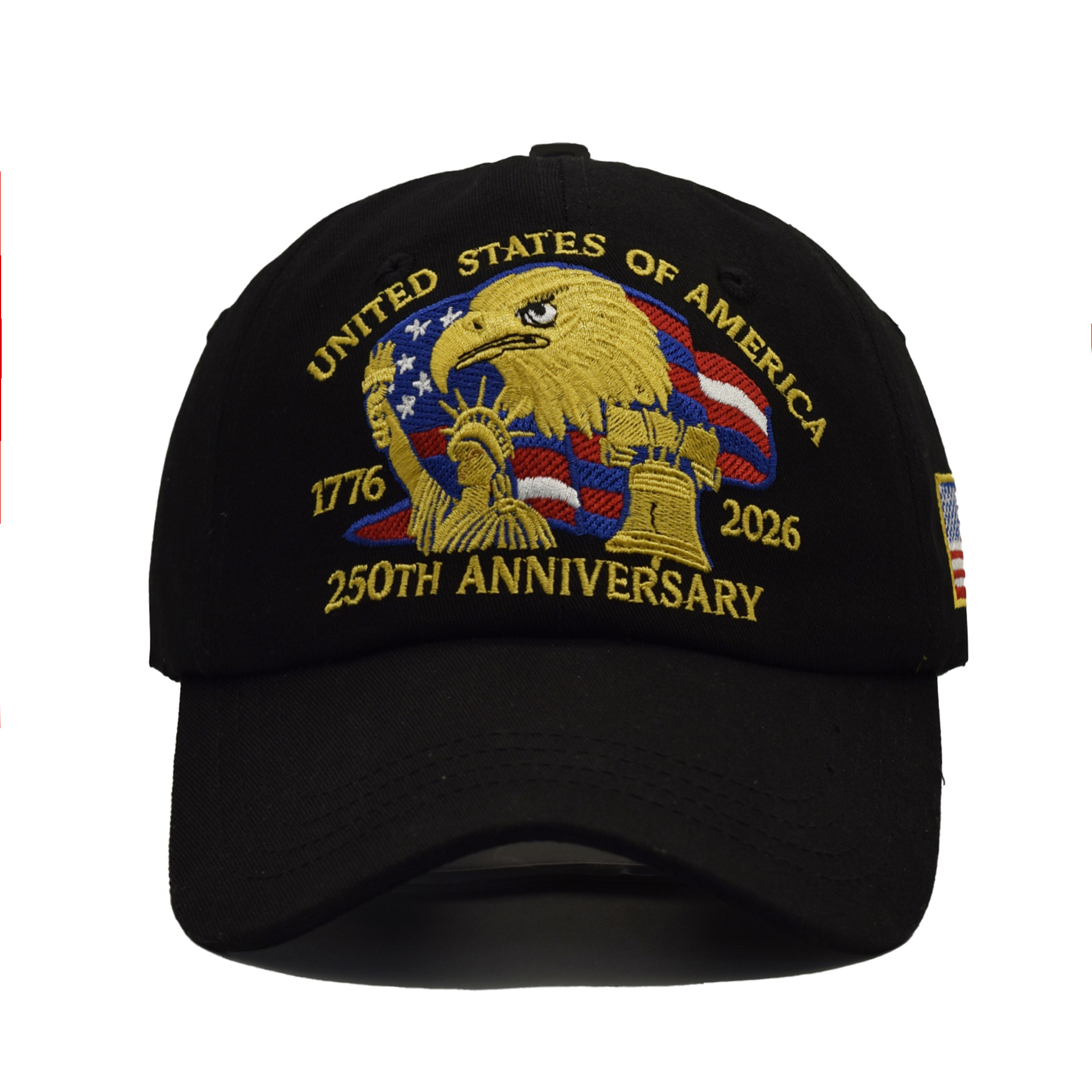 US 250th Anniversary Baseball Cap Statue of Liberty Embroidered Sun-Protective Visor Hat Cap