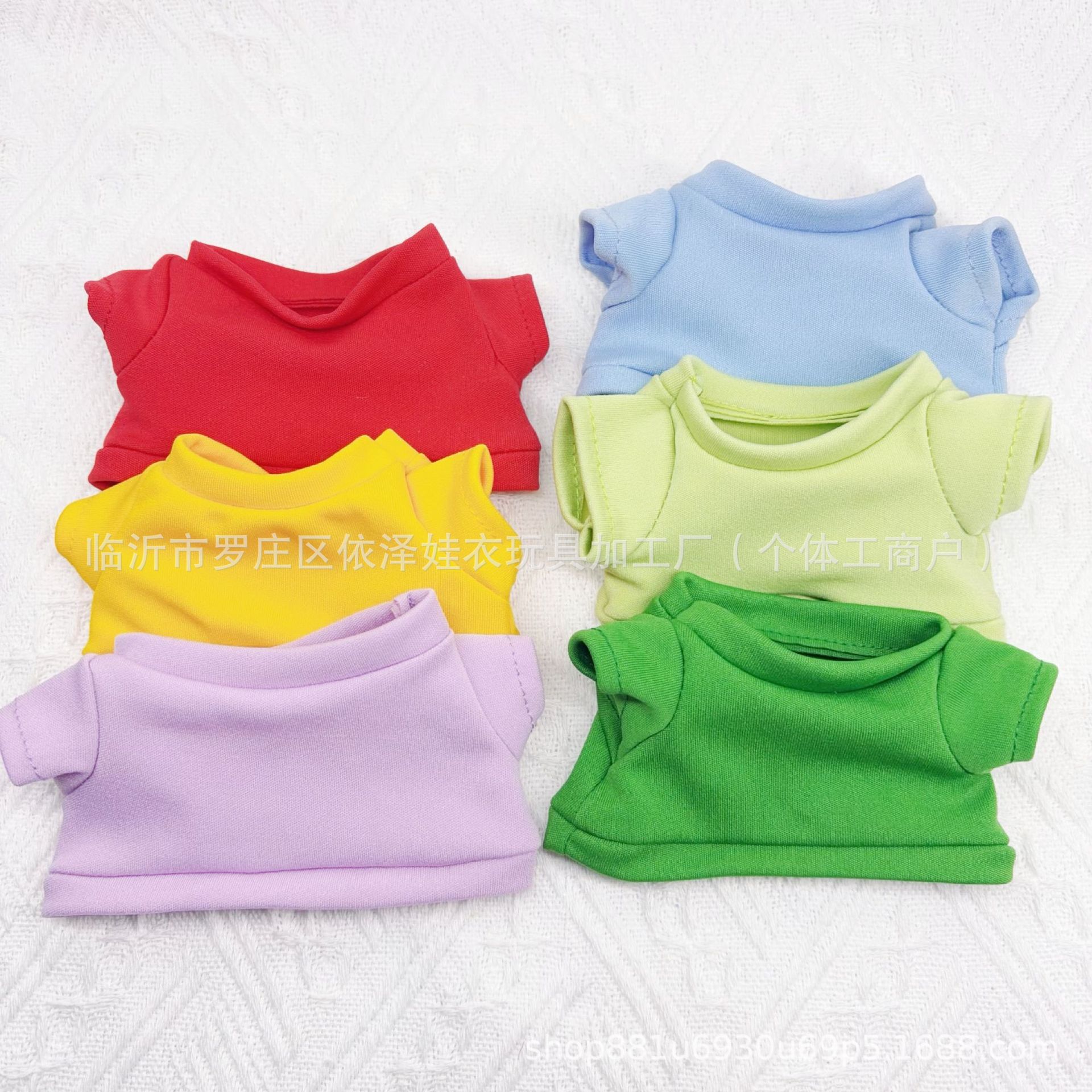 Doll Clothes 20cm Cotton Doll Clothes 23cm Plush T-shirt Toy Accessories Round Neck Top Short Sleeve