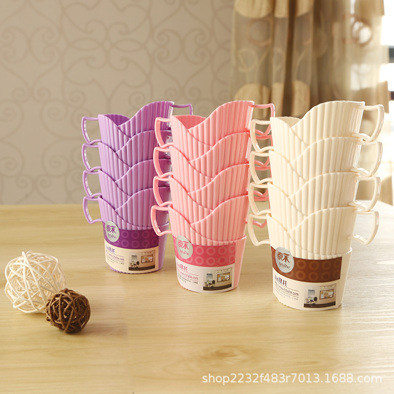 Disposable paper cup holder, thickened plastic cup sleeve, anti-scald heat-insulating paper cup holder, universal base cup 773