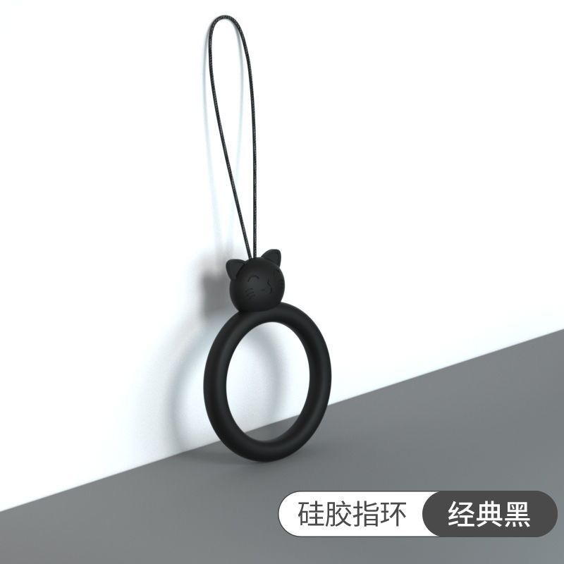 硅胶圈-猫咪-黑色