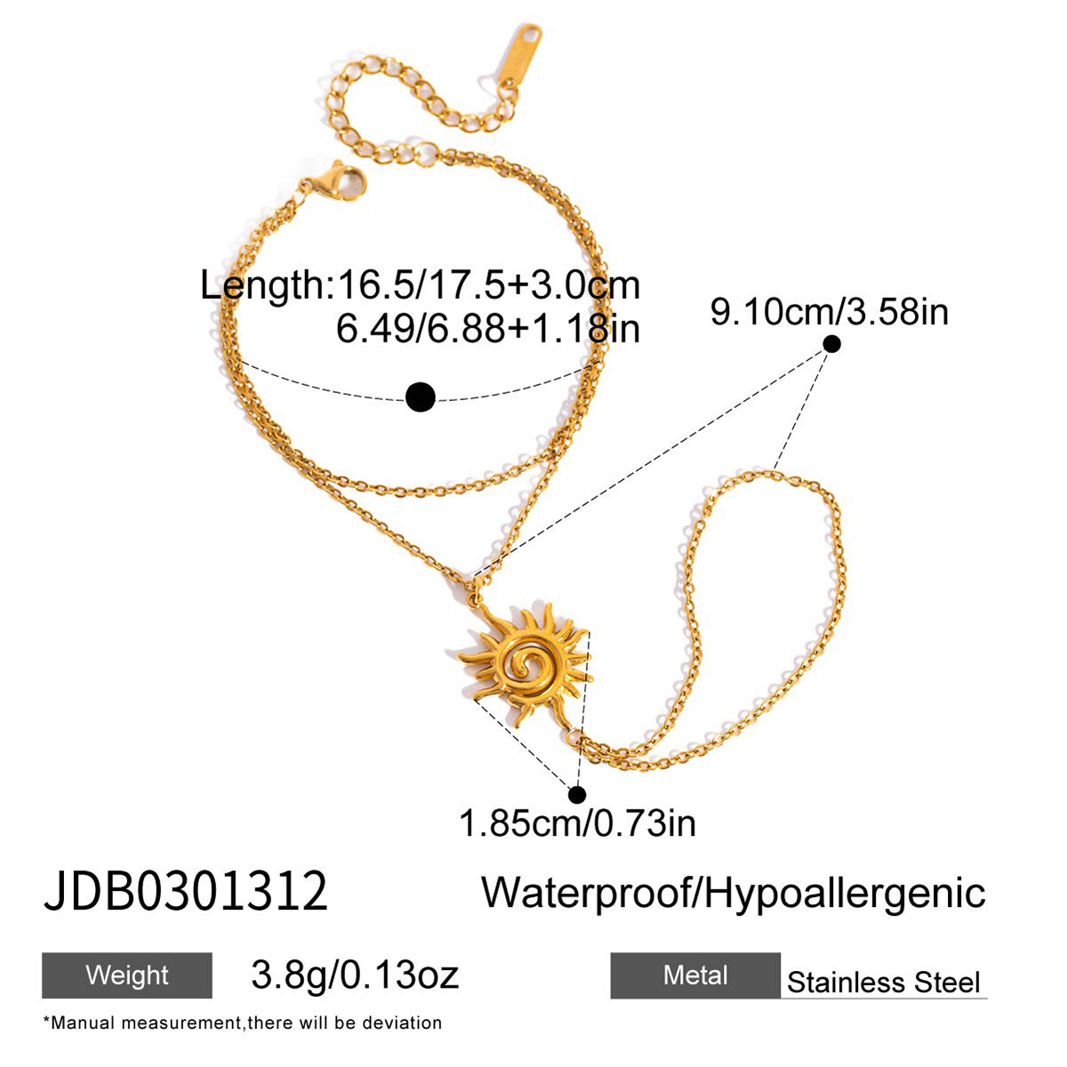Jieding stainless steel zircon pearl connected bracelet titanium steel niche bracelet