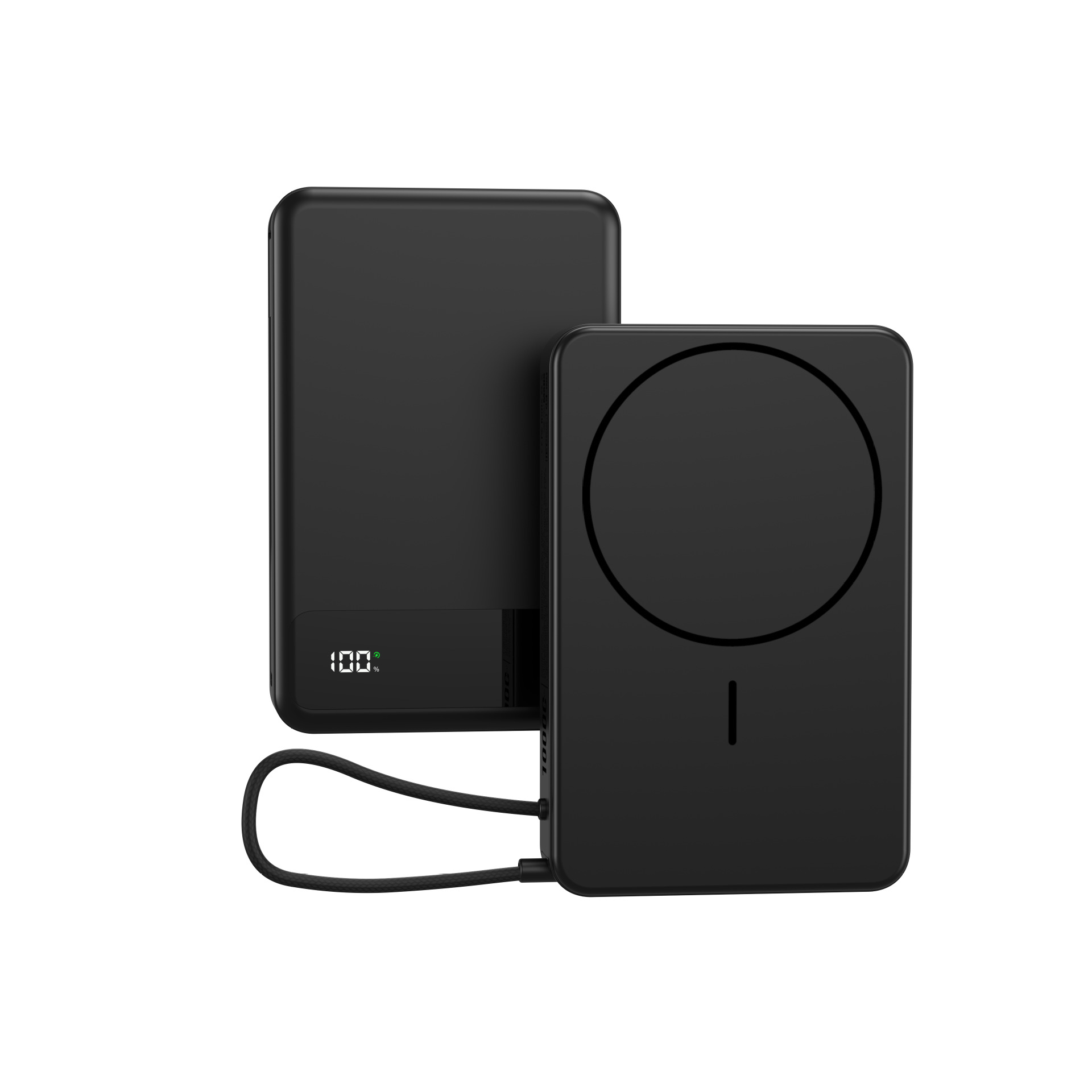 Cracked version 15W with cable Lightning magnetic power bank with digital display 10000mAh wireless fast charging power bank