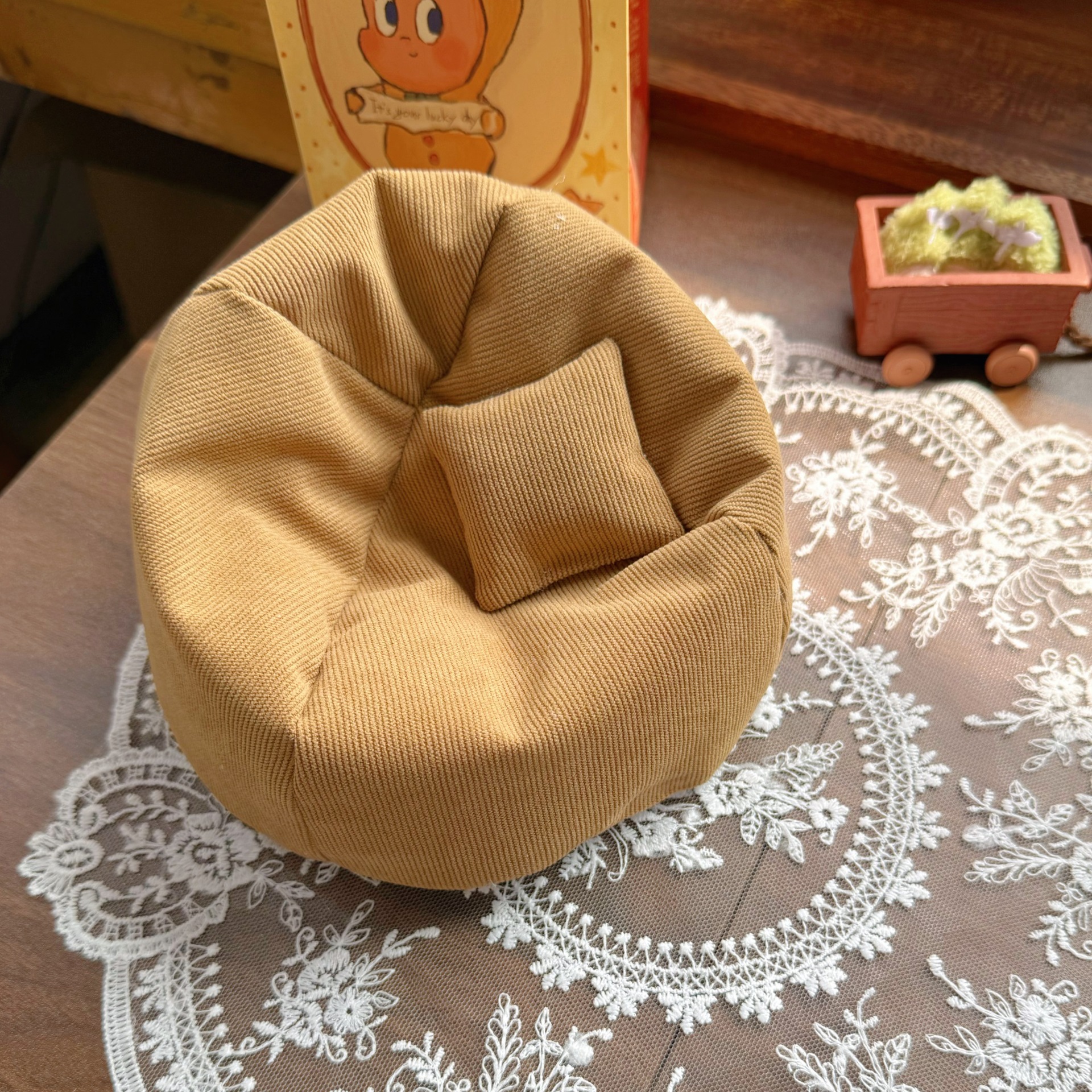 Zsiga 8/1 doll lazy sofa bjd 6-point 15cm 10cm plush doll sofa mini sofa bed pillow