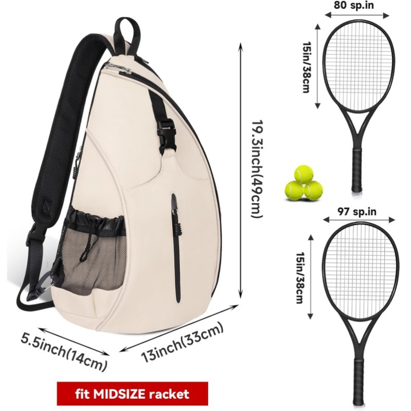 2025 New Badminton Bag Outdoor Sports Training Single Shoulder Tennis Bag Pickleball Backpack Crossbody Bag