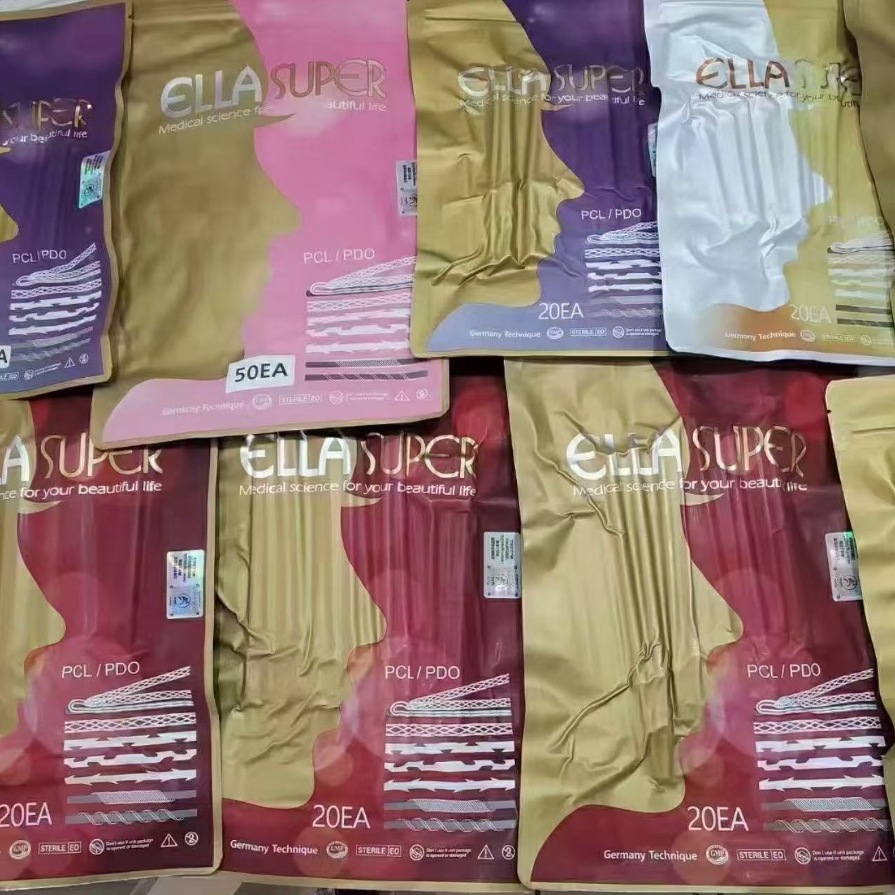 Ella Minova Avi Weili Wang Thread Lift Large V PDO PCL V8 Thread Lift Girl Thread Protein Thread Lift