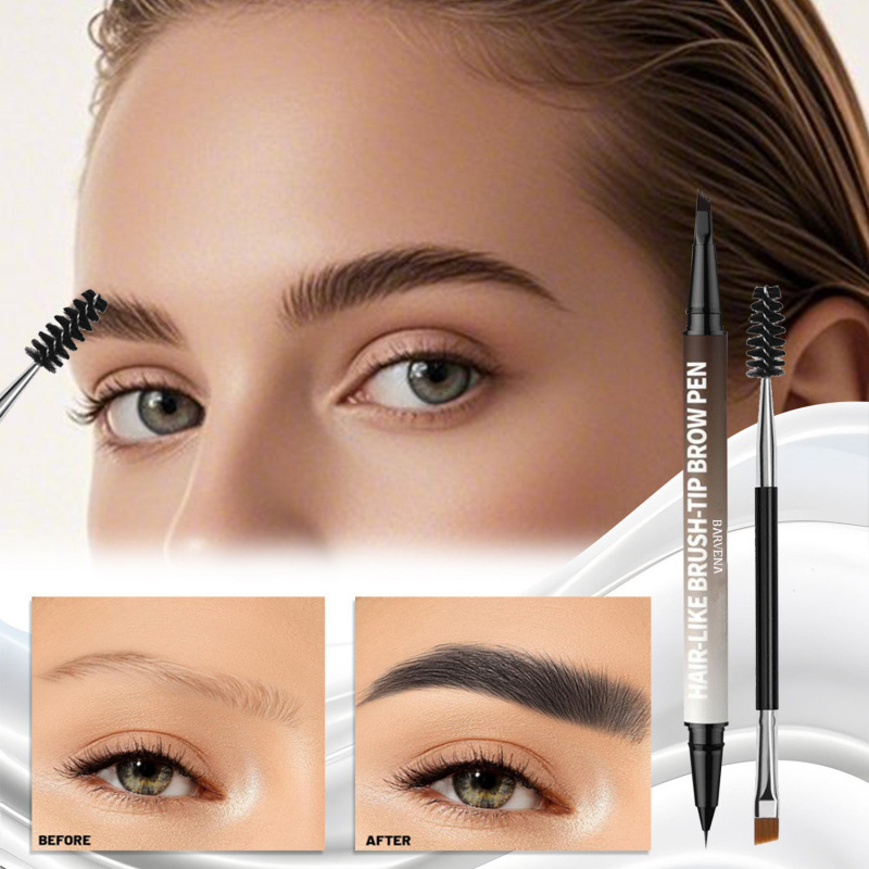 BARVENA Natural Flowing Wild Eyebrow Pencil Waterproof Sweatproof Dual-End Eyebrow Pencil