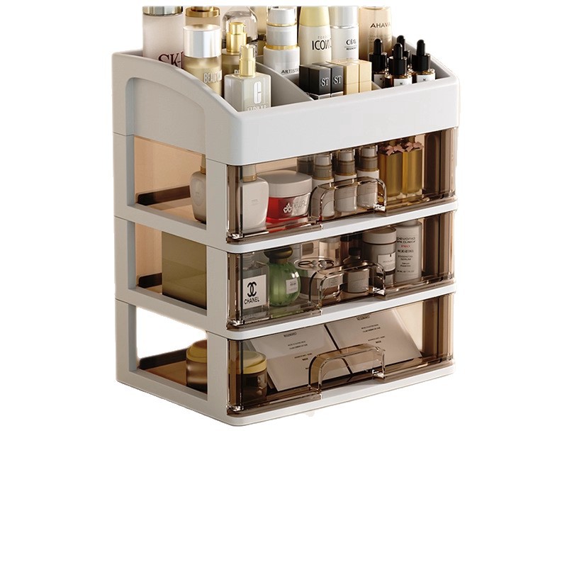 Cosmetic storage box dressing table drawer-type organizer desktop lipstick skincare miscellaneous storage box