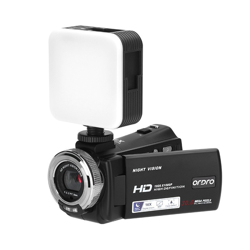 HD Digital Camcorder Ordro V12 1080P 30fps Home Night Vision Infrared Shooting Gift DV