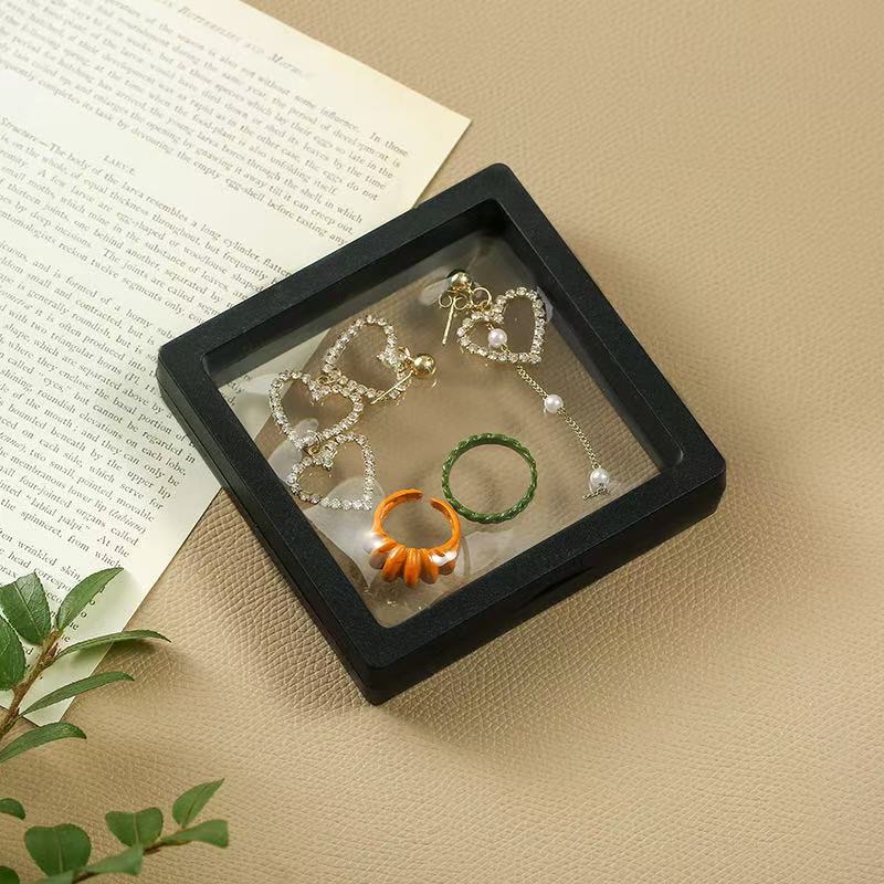 Qingdao Aide Jewelry Box Jewelry Storage Box Earring Earring Necklace Ring Box Color Random