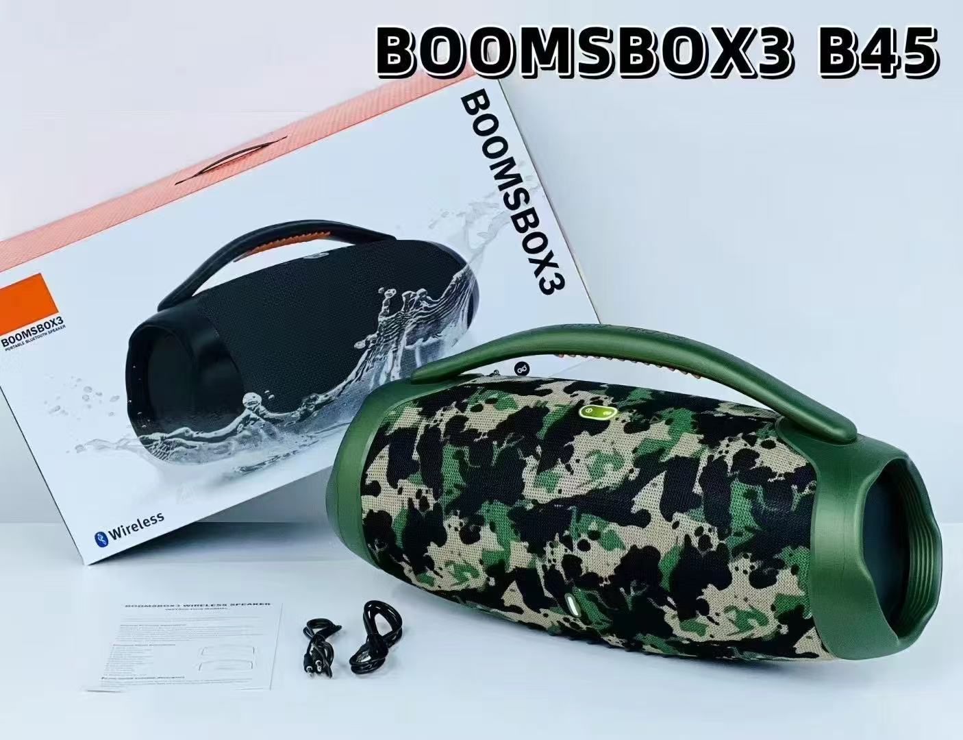 BOOMBOX 3 Super War God Third Generation Wireless Bluetooth Speaker Soundbar Heavy Bass 100W B45