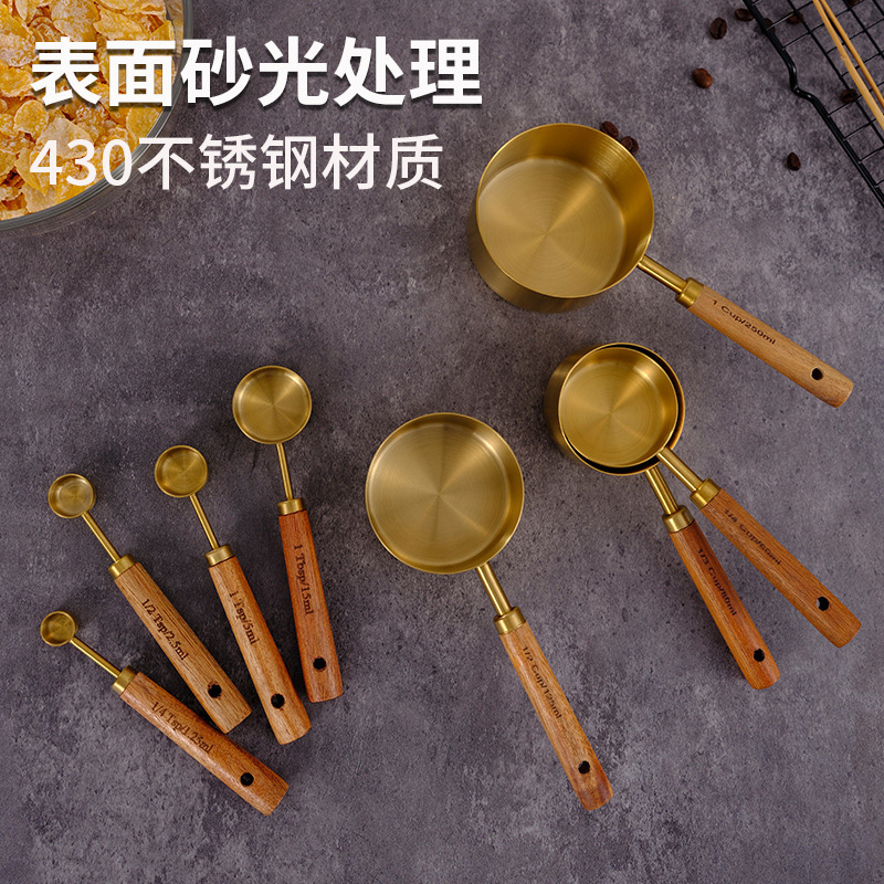 圆柄镀钛量匙+圆柄镀钛量杯
