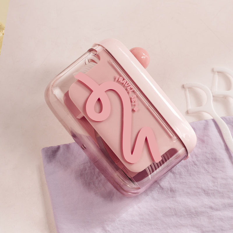Patent Square Dopamine Dental Floss Box Portable Dental Floss Stick Clean Teeth Gap Automatic Dental Floss Automatic Pop Up Dental Floss Box
