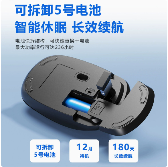 Philips SPK7315 Wireless Mouse Notebook Desktop Business Office Computer Mouse