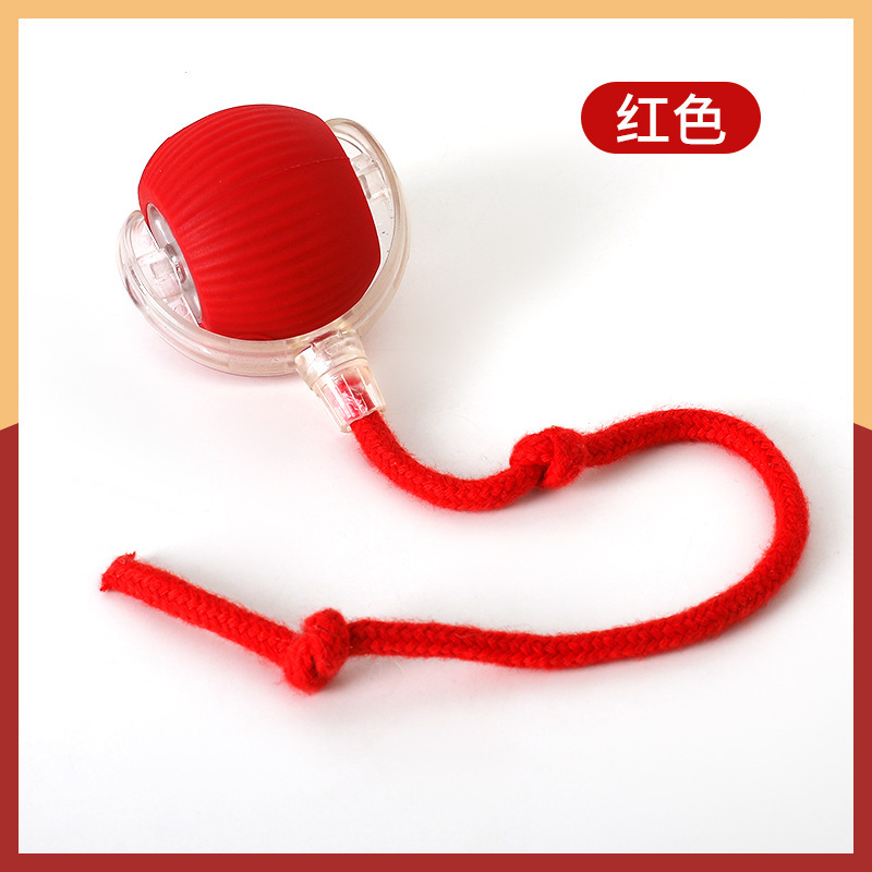 New Electric Cat Teaser Toy Interactive Cat Gravity Rolling Ball with String Smart Interactive Cat Toy