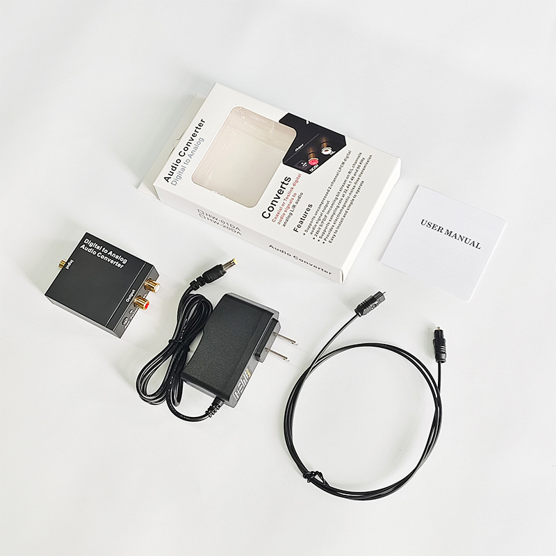 Digital to Analog 3.5mm Audio Coaxial Converter Optical to Analog SPDIF to RCA Decoder