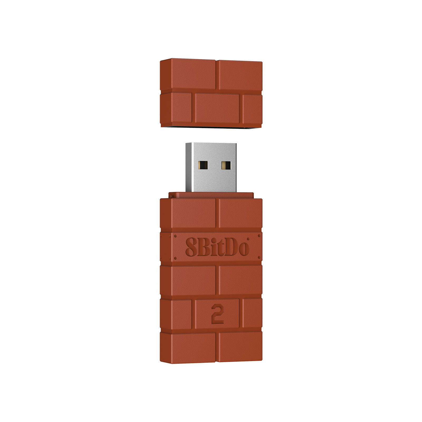 8BitDo 8BitDo USB Wireless Bluetooth Receiver Small Brick Handle Adapter for PS5 Controller and NS Console