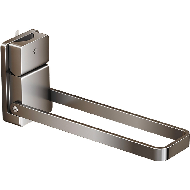 Suction Cup Invisible Folding Towel Rack No-drilling Bathroom Toilet Towel Rack Kitchen Cloth Storage