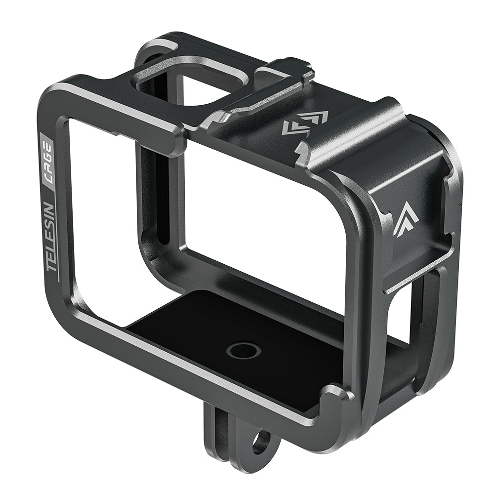 TELESIN Metal Cage for GoPro 12/11/10/9 Camera Horizontal and Vertical Shooting Protective Frame