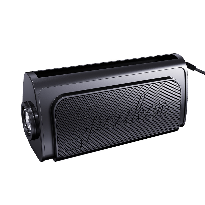 Small Speaker Bluetooth Card Outdoor Solar Flashlight Bluetooth Gift Small Audio Portable