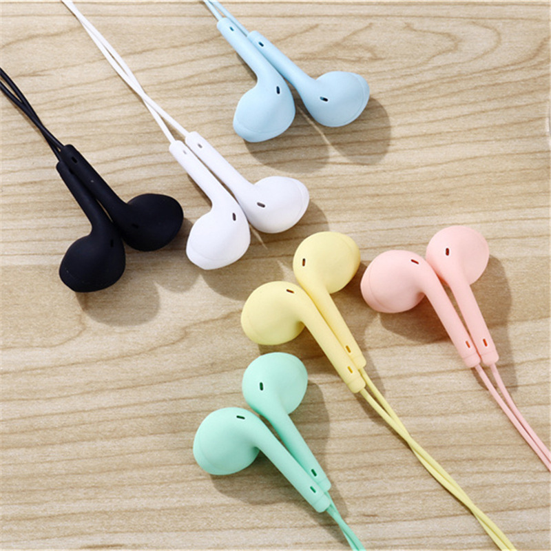 Hot U88 Macaron Color Wired Phone Earbuds In-Ear U19 Music Student Earbuds 3.5