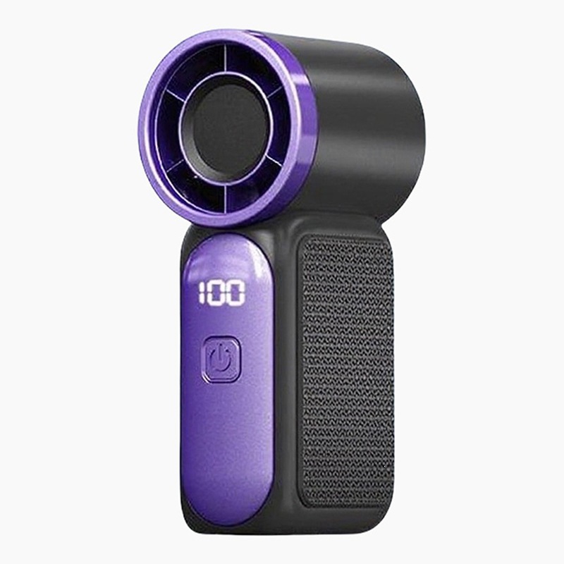 Digital Display Turbo Handheld Small Fan Portable USB Charging Strong Wind Outdoor Cooling Silent x688 Portable Fan