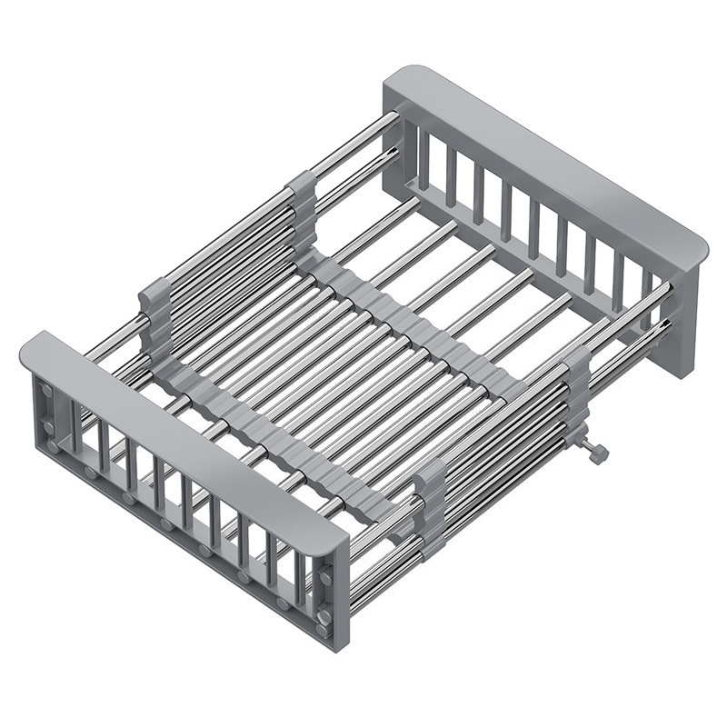 dishwashing sink drain rack vegetable basin storage rack drain basket storage rack filter adjustable kitchen supplies