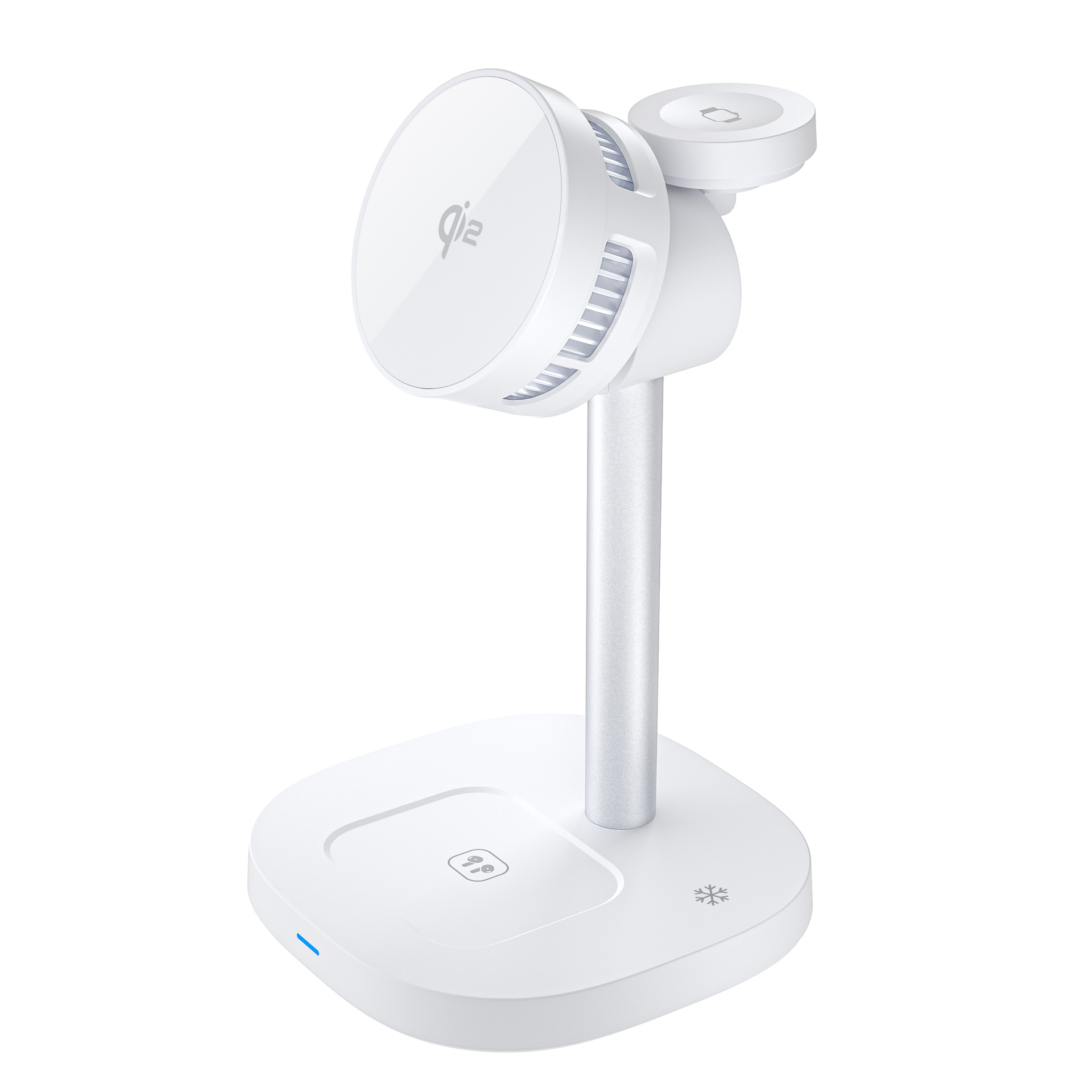 Qi2.2 Fast Charge 25W New Cooling Magnetic Desktop Phone Holder Multifunctional 3-in-1 Wireless Charger