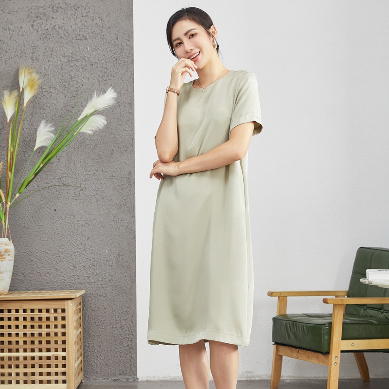 Mulberry Silk Dress for Women Summer 2025 New Plus Size Knee-Length New Chinese Style Women's Summer Dress