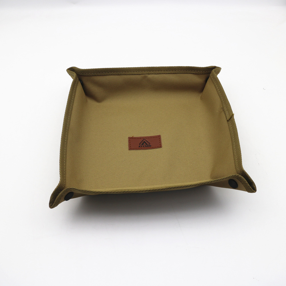 AYXSEE Outdoor Camping Storage Tray Portable Foldable Square Box Home Travel Camping Miscellaneous Storage Tray