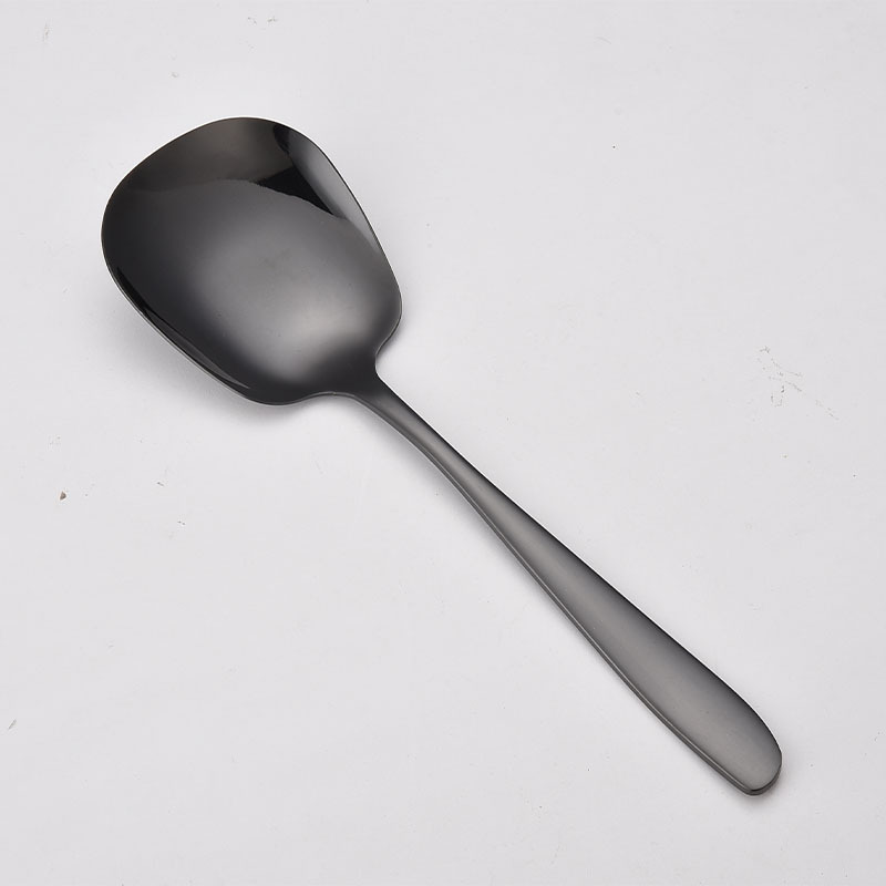 分餐勺（黑色） · 新月 22cm
