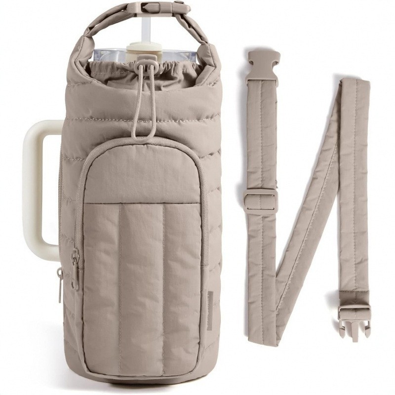 New Water Bottle Cover Quilted Insulated Water Bottle Cover Twill Water Bottle Single Shoulder Bag Water Bottle Bag Crossbody Water Bottle