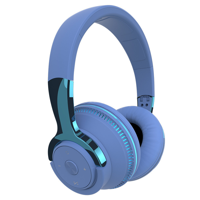 New Private Mold H2 Glowing Over-Ear Bluetooth Headphones Wireless Gaming Full-Enclosure Cat Ear Earmuff