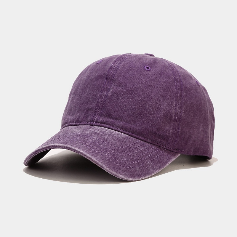 Washed Simple Baseball Cap for Men and Women, Outdoor Duckbill Cap, Simple Cap, Customizable