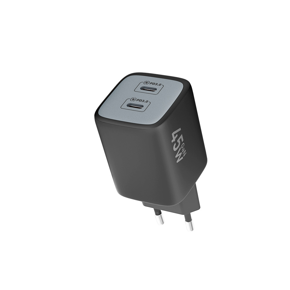 PD45W European standard charger, phone computer tablet GaN GAN power adapter, CE certified charging head