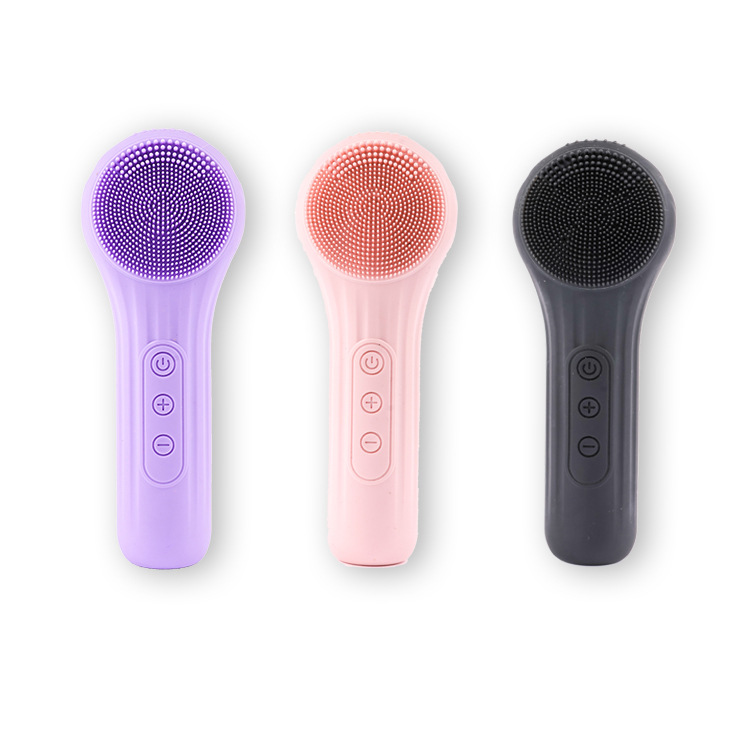 Facial cleansing device silicone facial brush ultrasonic massage import instrument electric facial cleanser deep pore cleaning