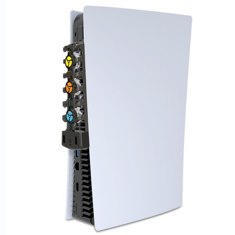 PS5 host cooling fan compatible with P5 Slim host cooling fan three-speed wind/colorful