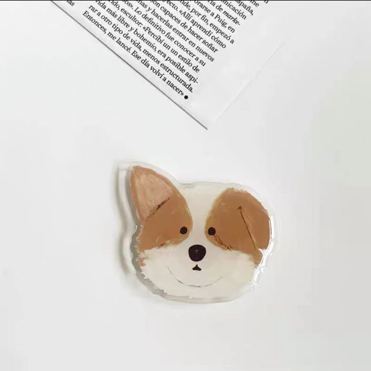Cartoon Dog Lazy Telescopic Resin Phone Airbag Stand Acrylic Cute Pet